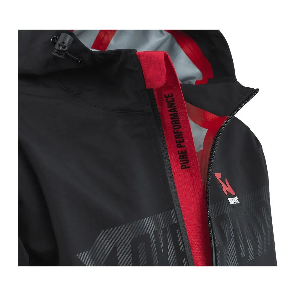 Akrapovic Corpo Ladies Rain Jacket Black / Red