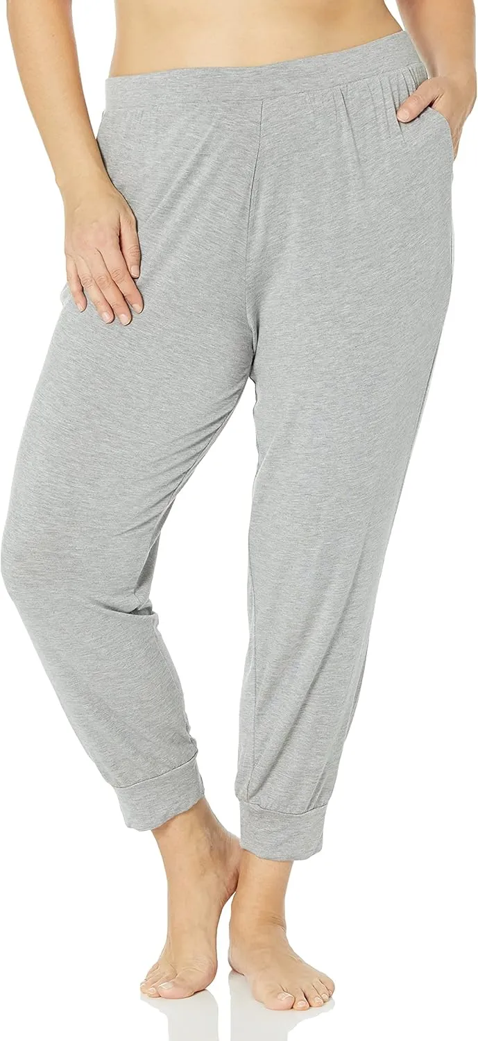 Amazon Essentials Womens Pajama Pants, Lightweight Knit Jersey Jogger Lounge Sleep Wear with Pockets