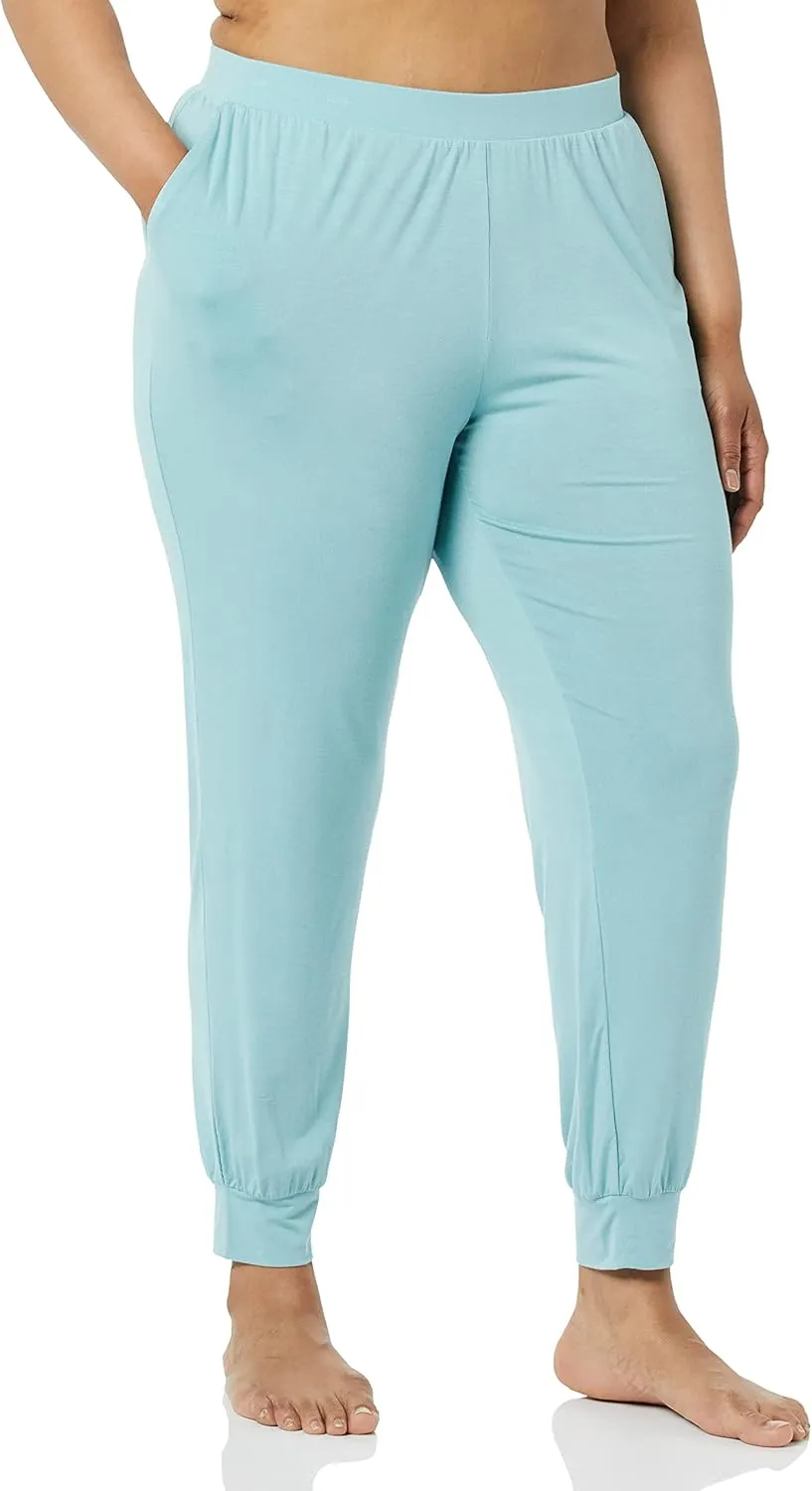 Amazon Essentials Womens Pajama Pants, Lightweight Knit Jersey Jogger Lounge Sleep Wear with Pockets