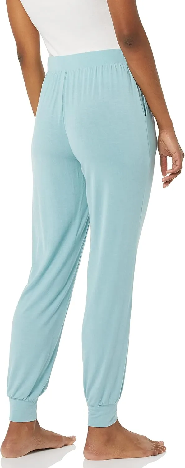 Amazon Essentials Womens Pajama Pants, Lightweight Knit Jersey Jogger Lounge Sleep Wear with Pockets