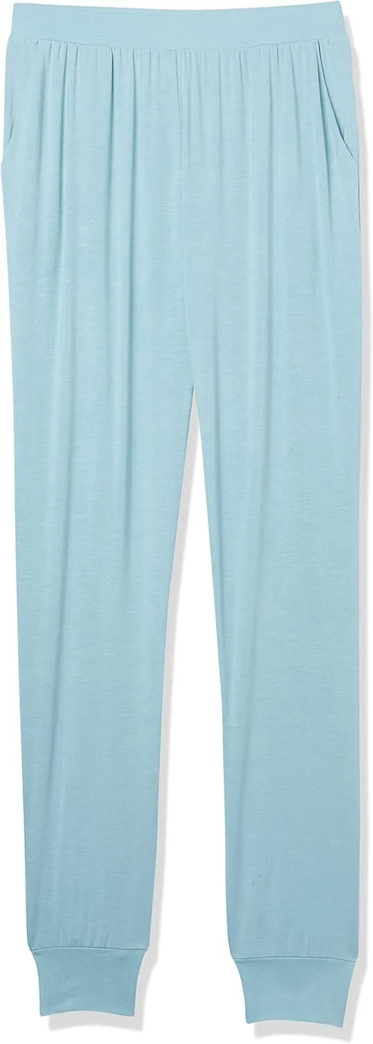 Amazon Essentials Womens Pajama Pants, Lightweight Knit Jersey Jogger Lounge Sleep Wear with Pockets