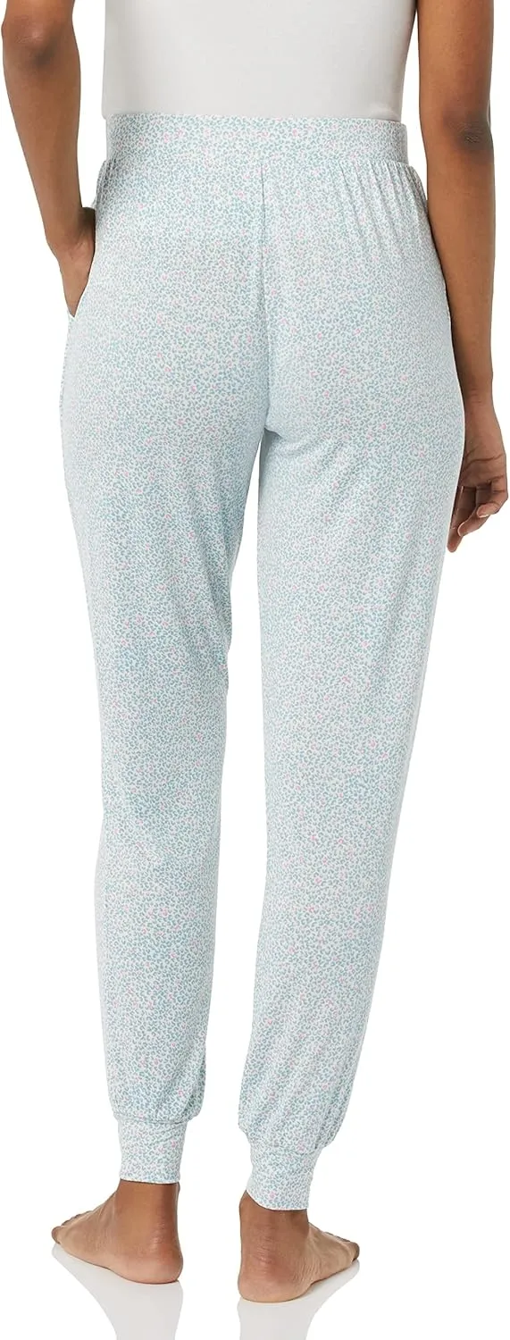 Amazon Essentials Womens Pajama Pants, Lightweight Knit Jersey Jogger Lounge Sleep Wear with Pockets