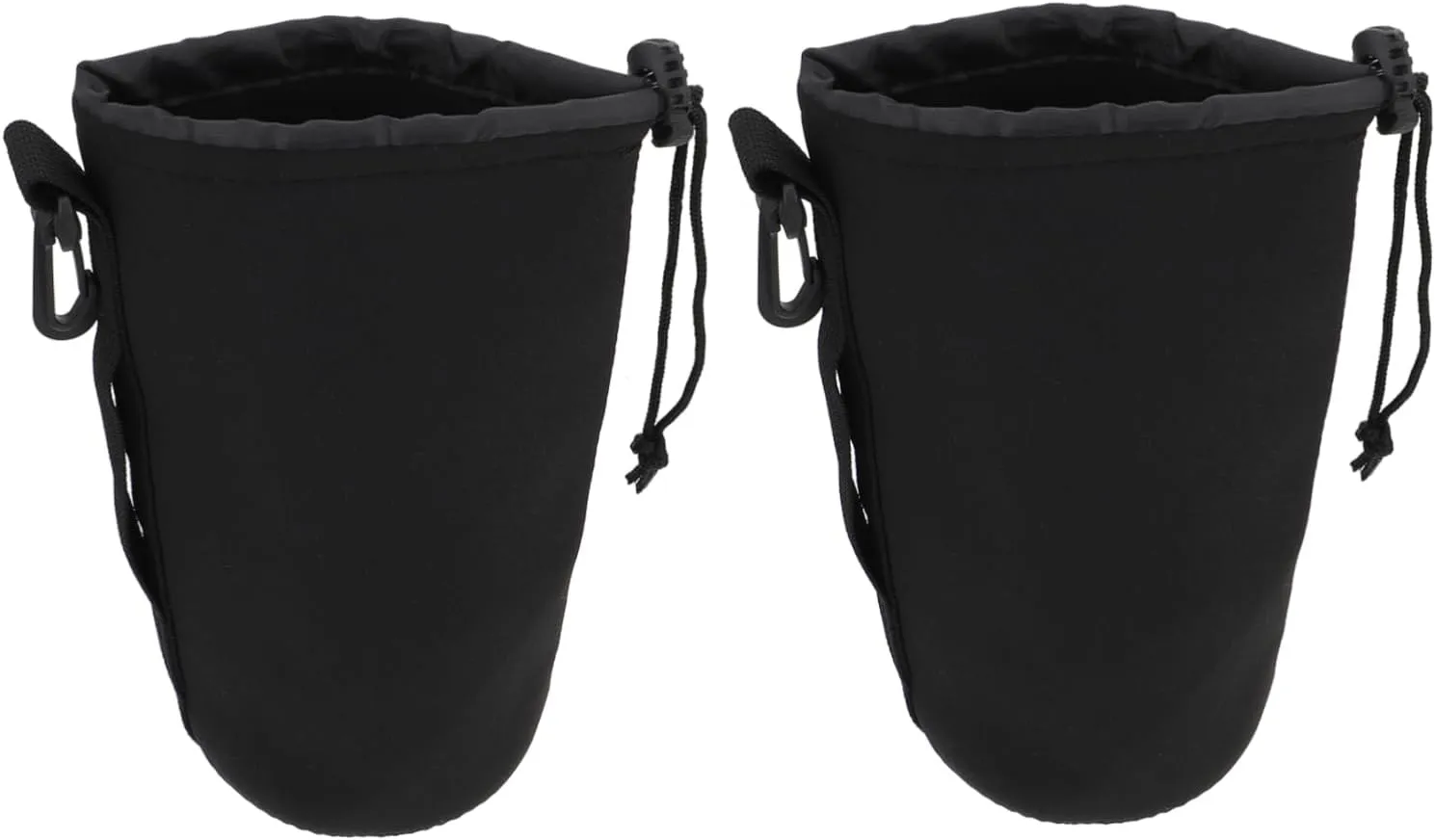 ARTIBETTER 2pcs Neoprene Lens Case Pouch for Dslr Camera Lens Flexible Insulation Pouch Size Xl Camera Protection Bag