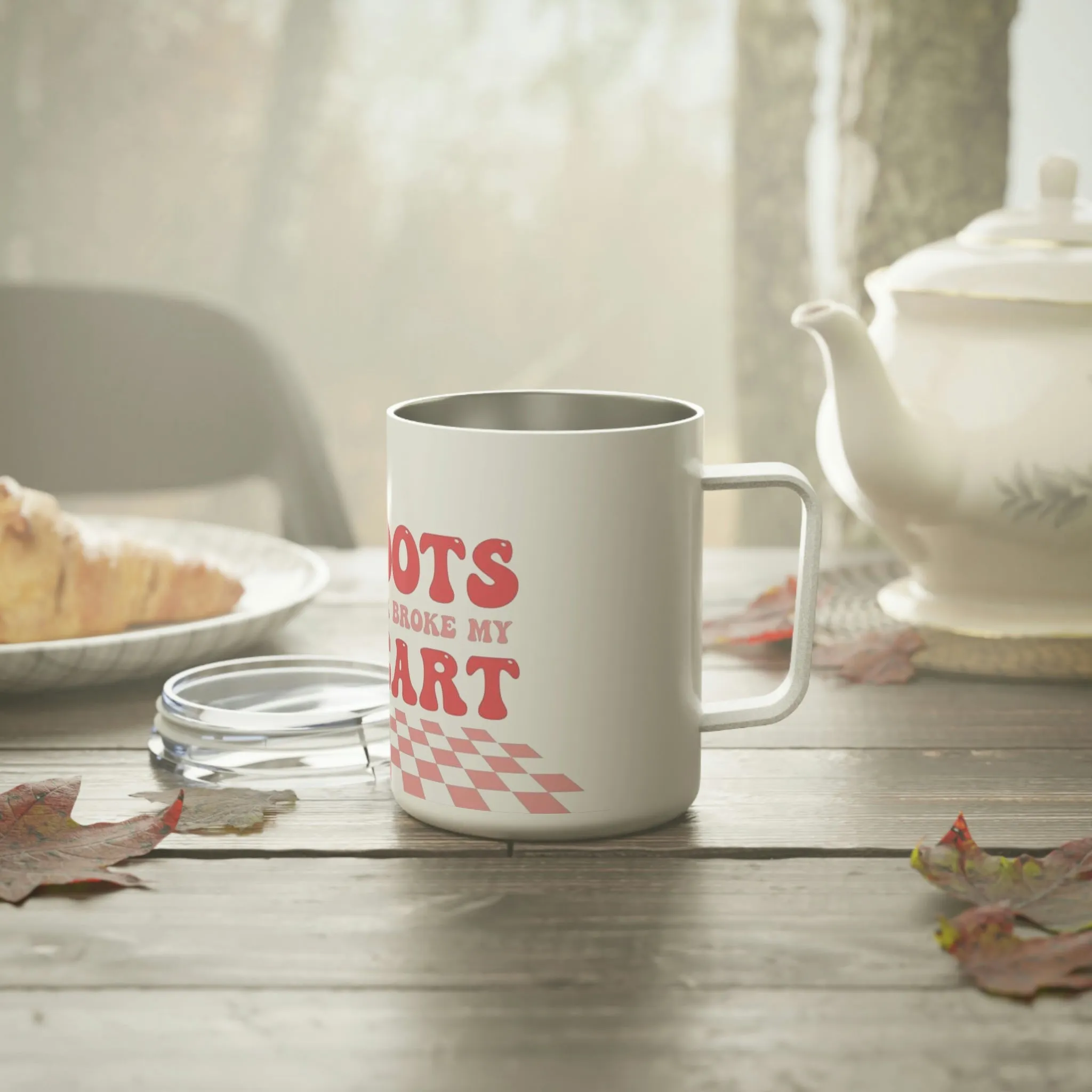 Boots Never Broke My Heart- Insulated Coffee Mug, 10oz