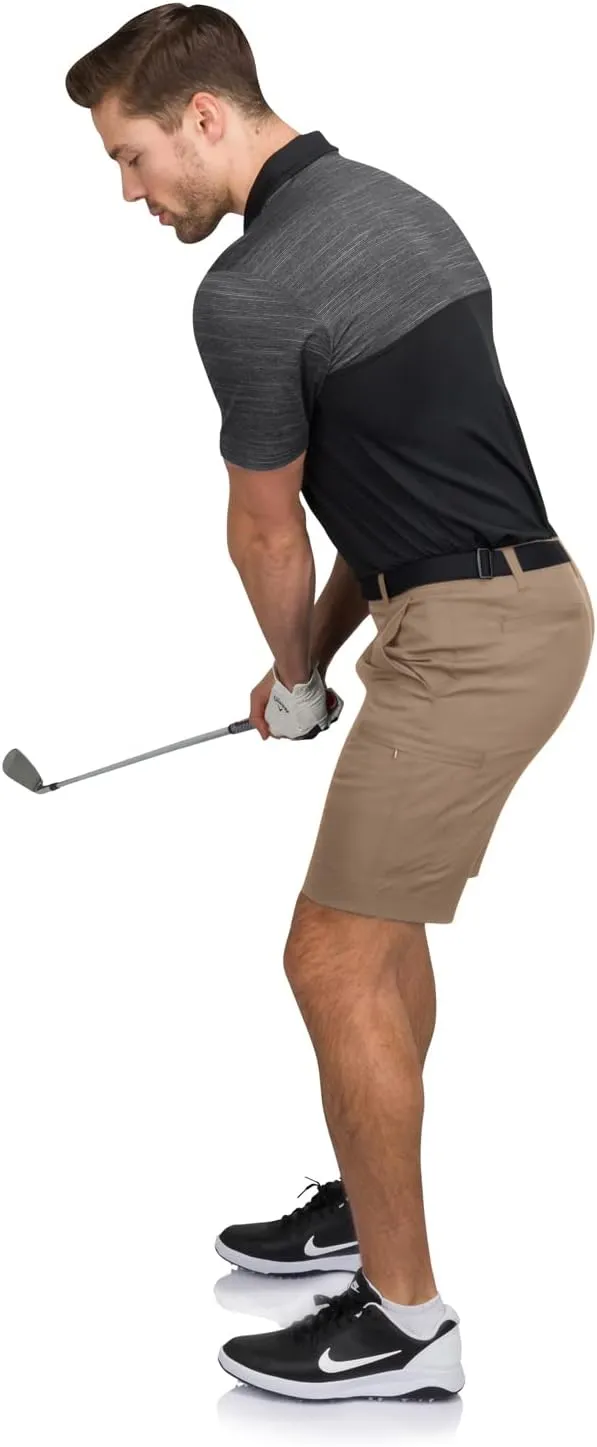 Cargo Golf Shorts for Men - Dry Fit, Large Pockets, Lightweight, Moisture Wicking, 4-Way Stretch