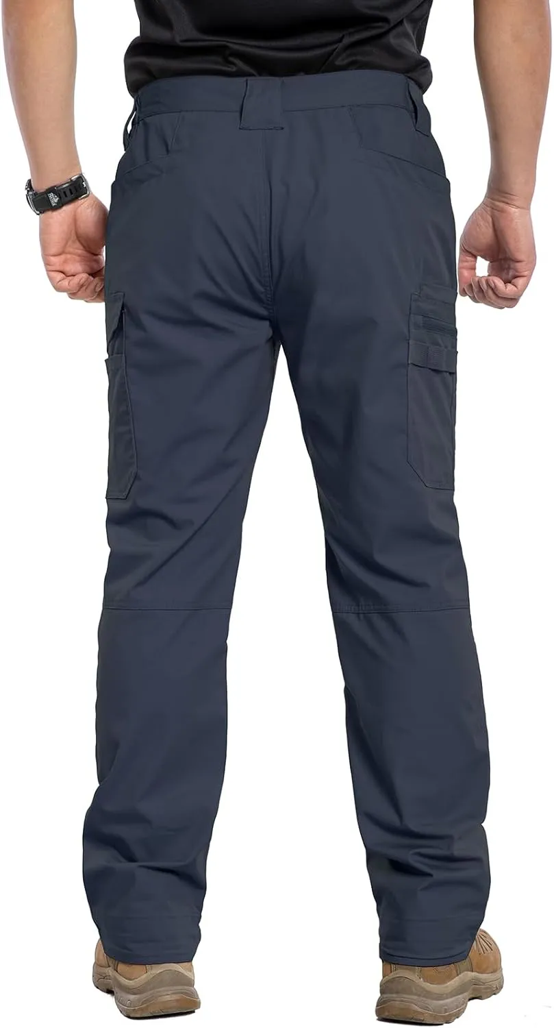 CARWORNIC Men's Stretch Ripstop Work Pants Water Resistant Flex Cargo Pants Lightweight EDC Operator Tactical Utility Pants