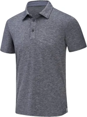 Dcvmvmn Mens Summer T-Shirts Casual Short Sleeve Polo Shirts Buttons Down Quick Dry Breathable Golf Pullover