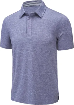 Dcvmvmn Mens Summer T-Shirts Casual Short Sleeve Polo Shirts Buttons Down Quick Dry Breathable Golf Pullover