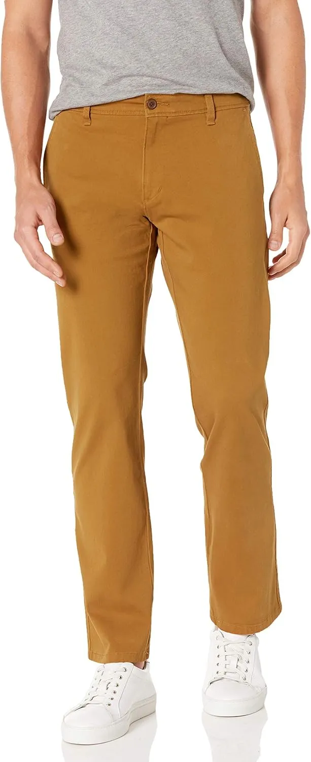 Dockers Men's Straight Fit Ultimate Chino with Smart 360 Flex (Regular and Big & Tall), Dark Ginger, 36W x 34L