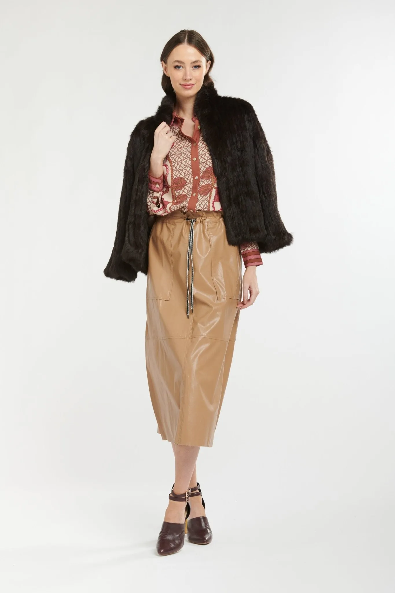 High Neck Jacket | Chocolate