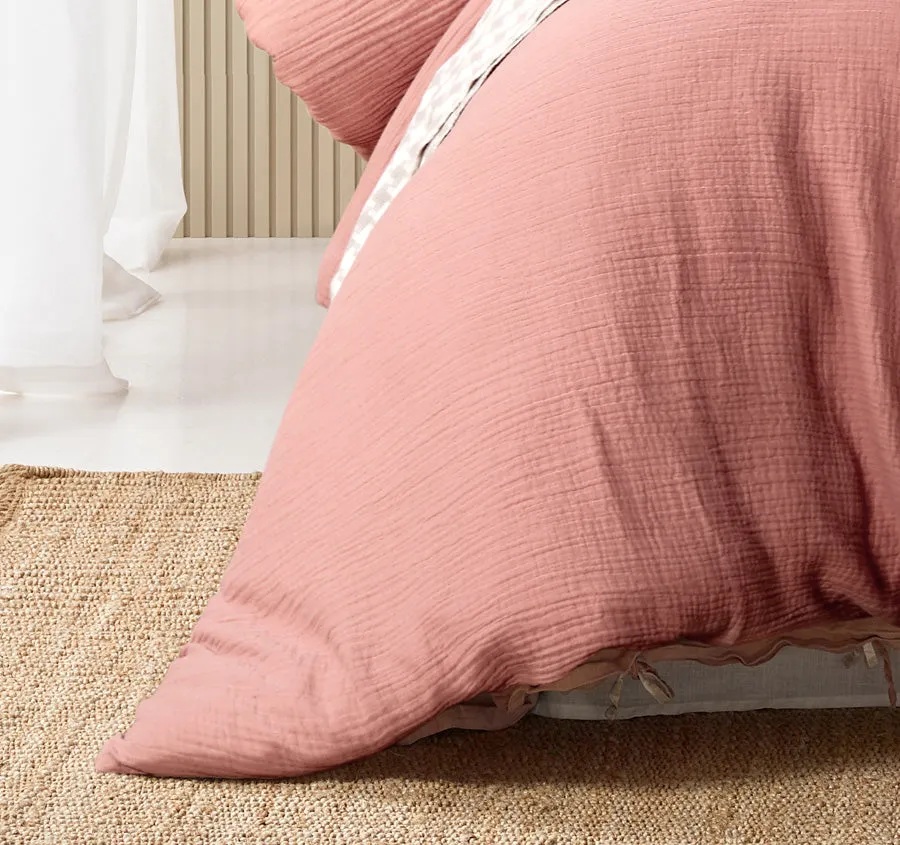 Hugo Quilt Cover Set Range Clay
