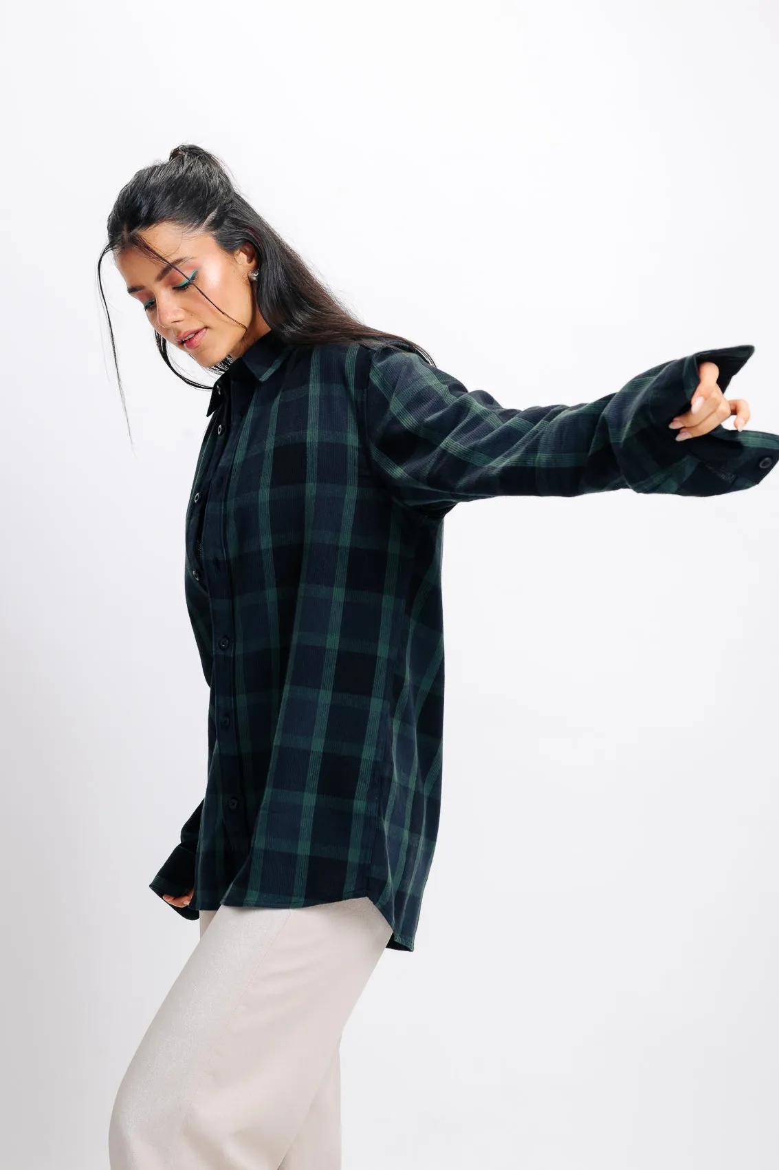 Indigo Checkered Shirt