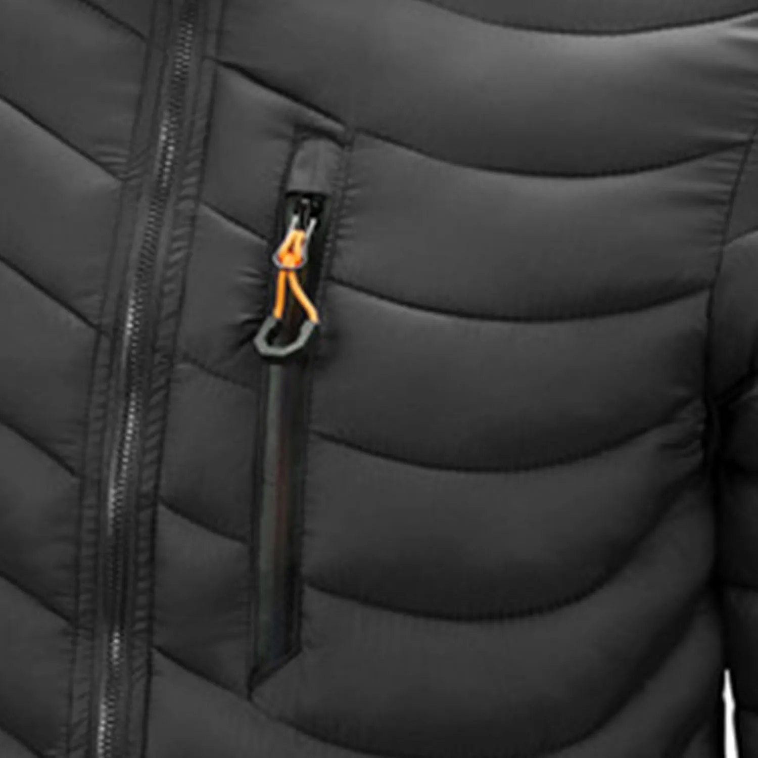 JEsilunmaMY Men's Puffer Jacket with Removable Hood Casual Insulated Hooded Padded Cotton Coat Slim Packable Down Jacket
