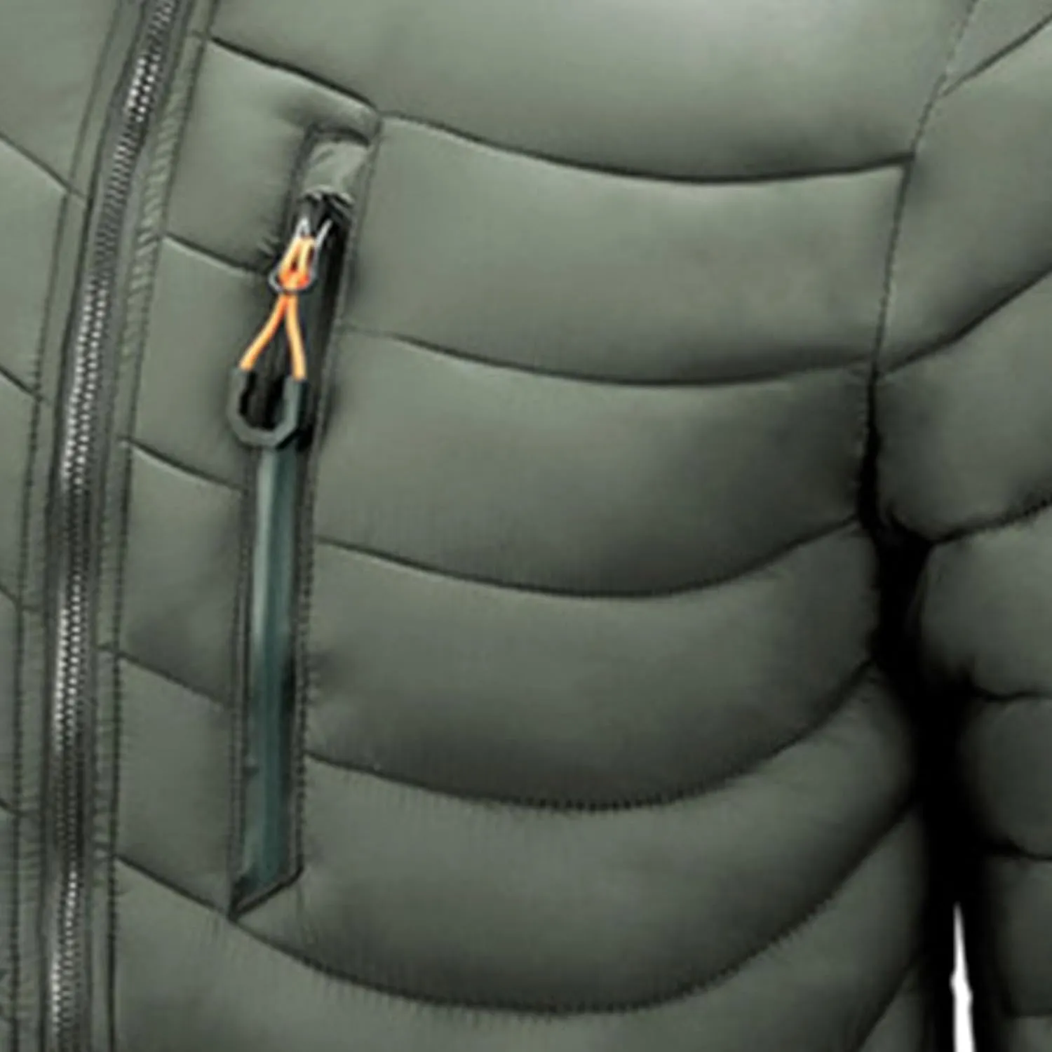 JEsilunmaMY Men's Puffer Jacket with Removable Hood Casual Insulated Hooded Padded Cotton Coat Slim Packable Down Jacket