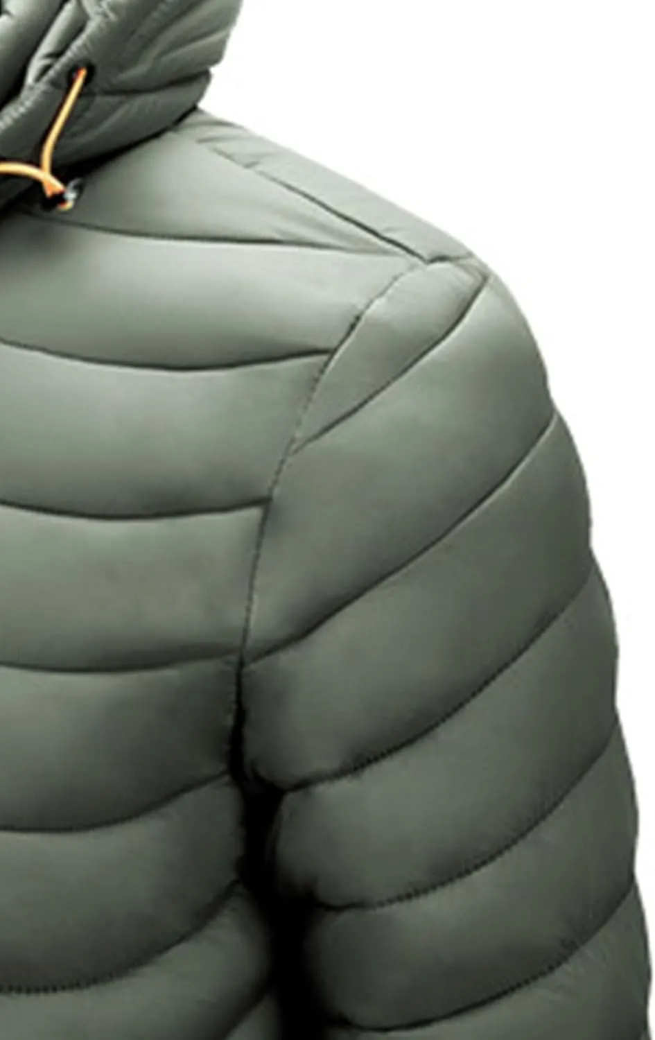 JEsilunmaMY Men's Puffer Jacket with Removable Hood Casual Insulated Hooded Padded Cotton Coat Slim Packable Down Jacket