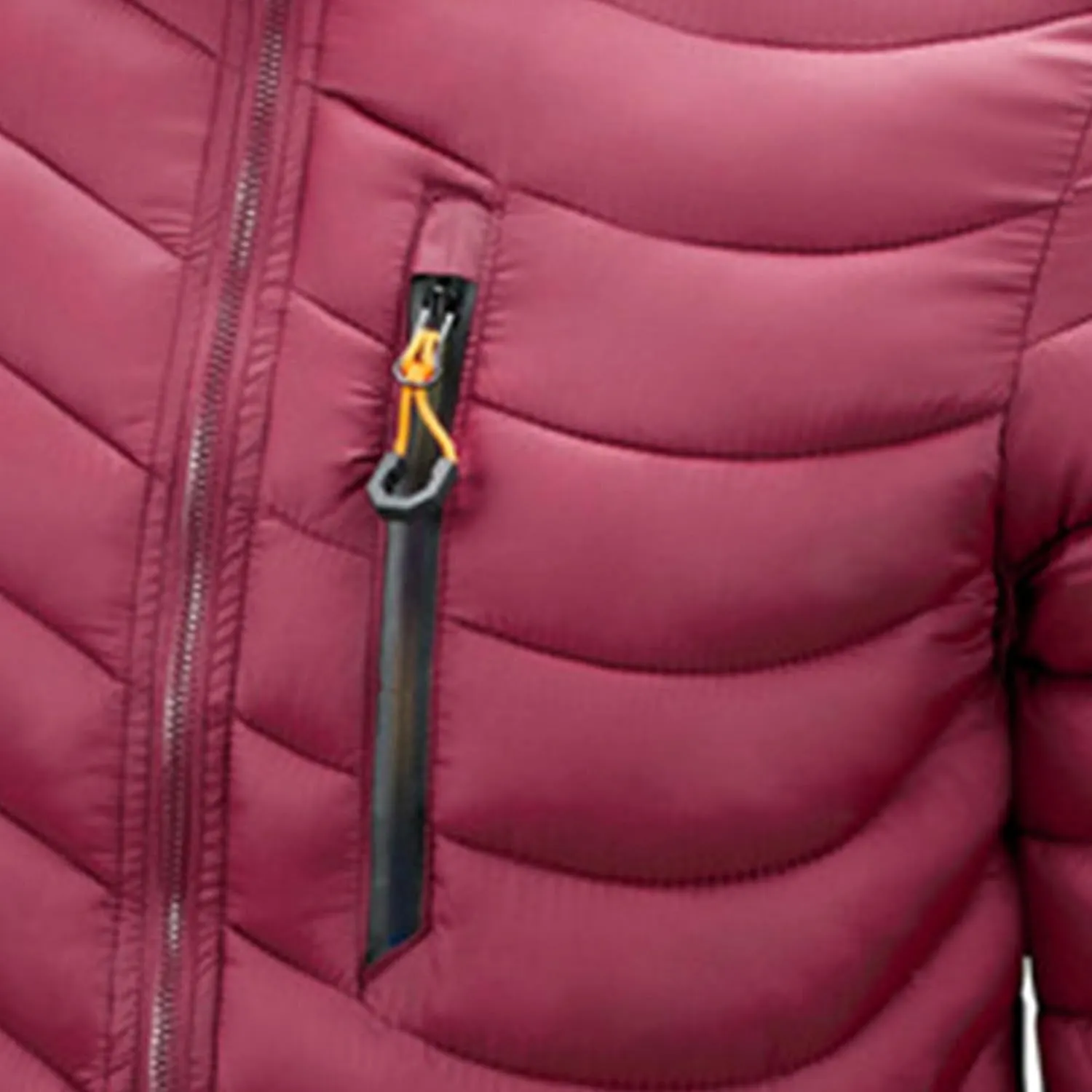 JEsilunmaMY Men's Puffer Jacket with Removable Hood Casual Insulated Hooded Padded Cotton Coat Slim Packable Down Jacket