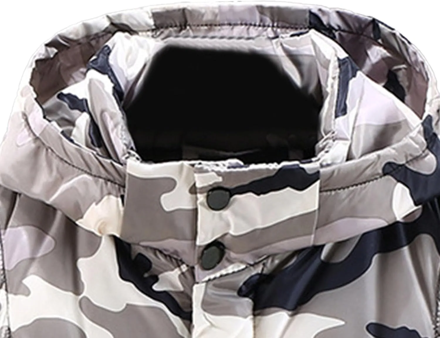 JEsilunmaMY Men's Sleeveless Camo Puffer Vest with Hood Fashion Sleeveless Sports Vest Jacket Casual Cotton Padded Vest Coats