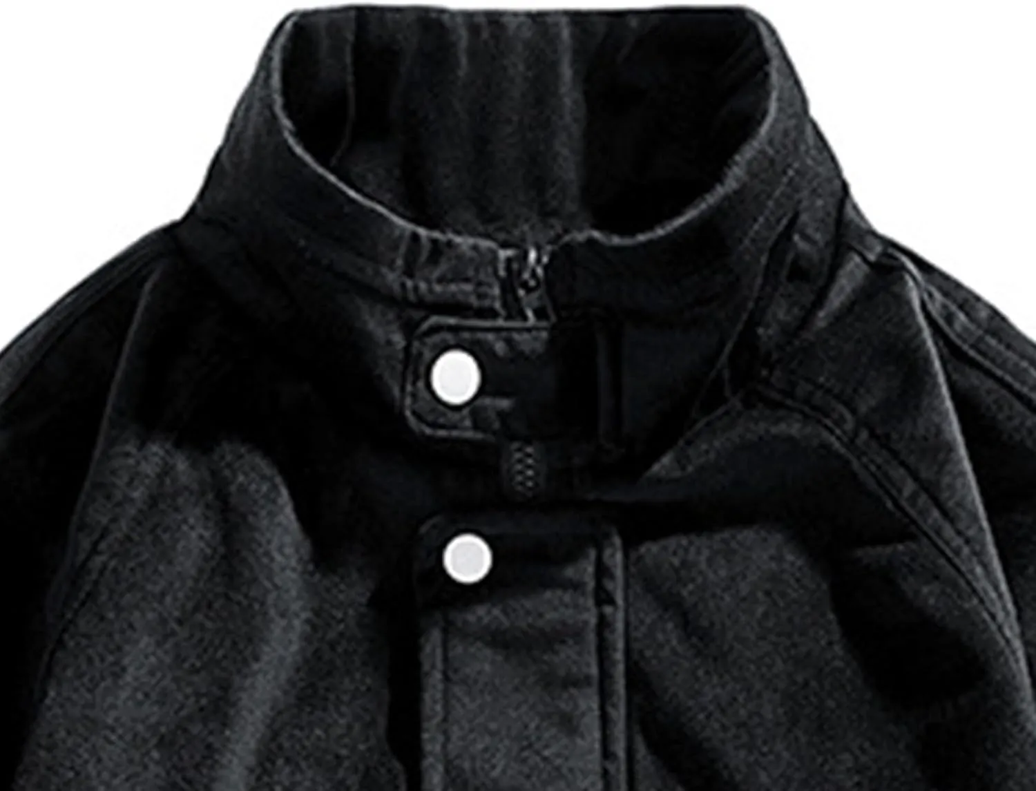 JEsilunmaMY Men's Stand Collar Padded Baseball Jacket Lightweight Cotton Cargo Coat with Zip Pocket Winter Warm Padded Coats