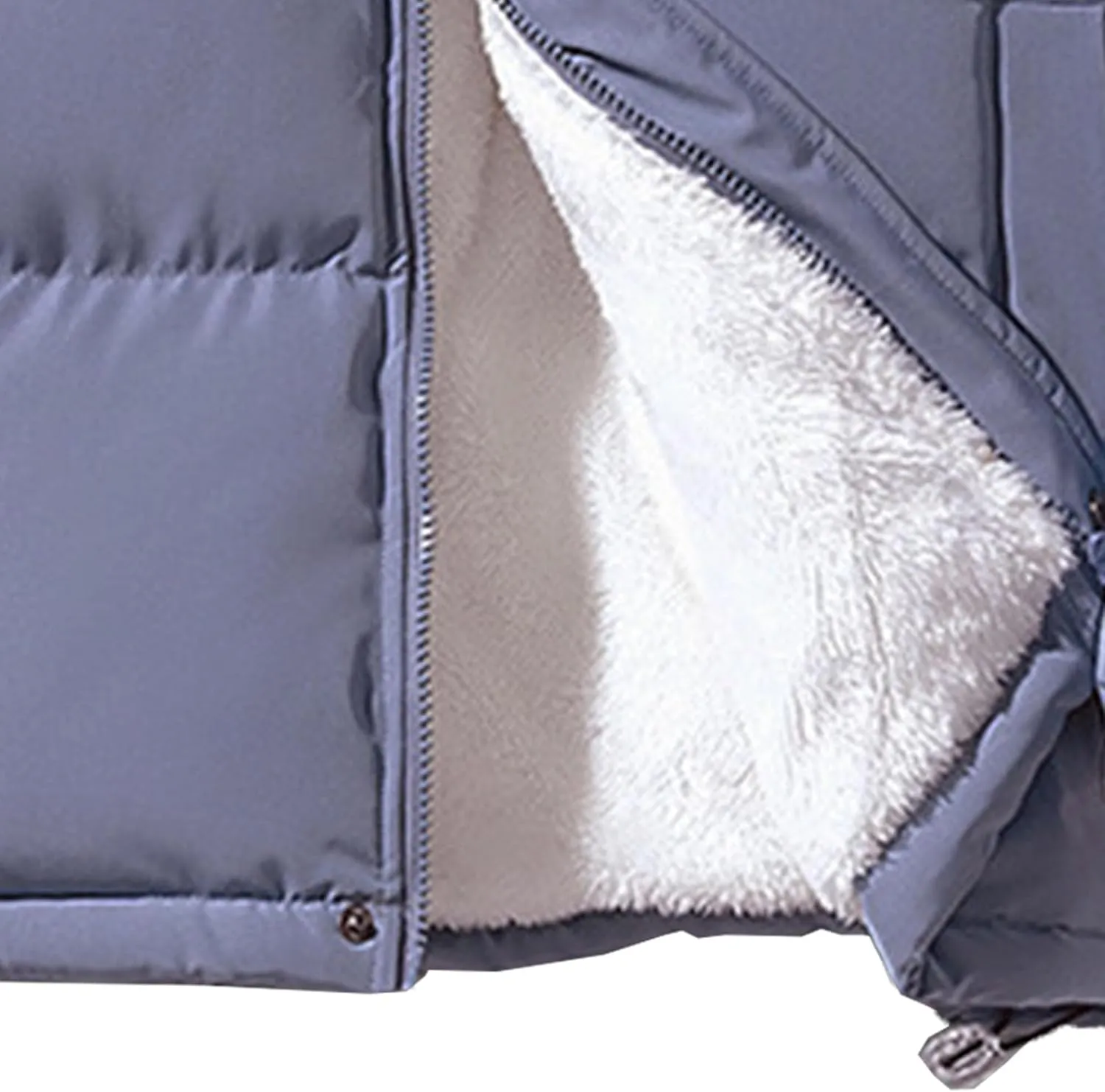 JEsilunmaMY Men's Stand Collar Short Down Jacket Thicken Warm Padded Cropped Puffer Jacket Vintage Loose Cotton Winter Coats