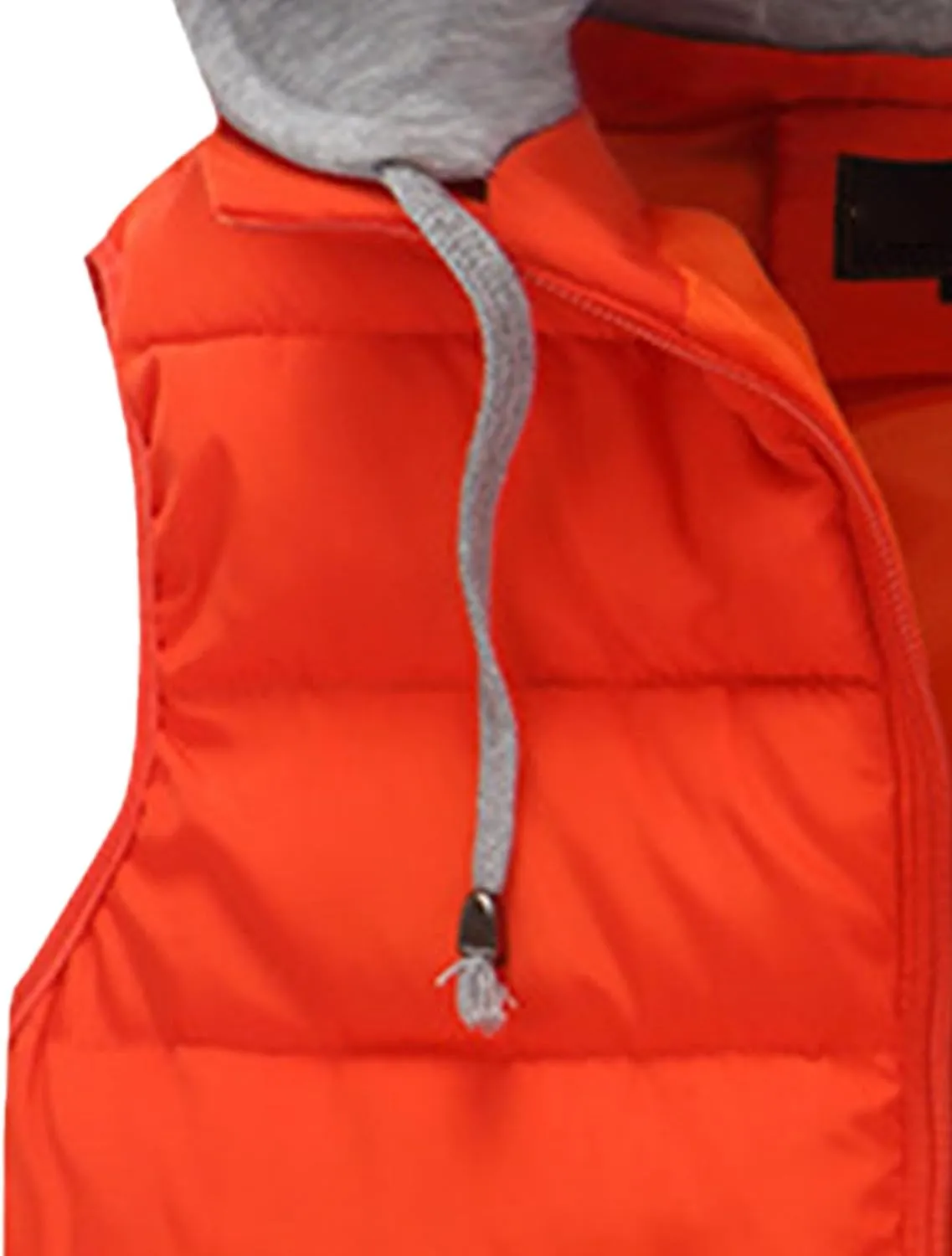 JEsilunmaMY Men's Winter Puffer Vest with Detachable Hood Sleeveless Thicken Warm Cotton Down Vest Casual Padded Vest Coats