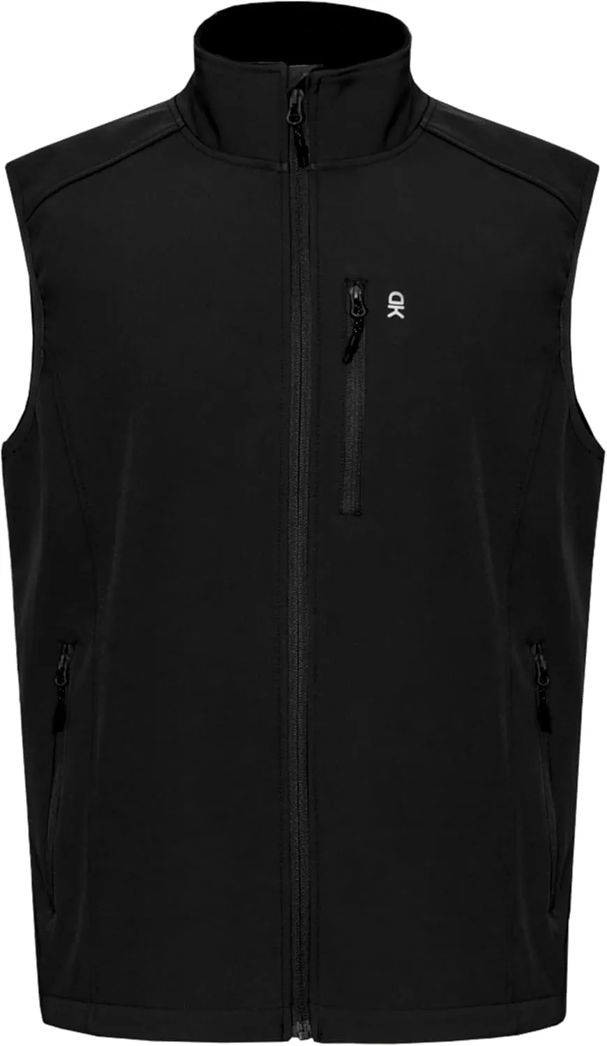 Little Donkey Andy Men's Lightweight Fleece lined Softshell Vests Windproof Sleeveless Jackets for Hiking Golf Travel