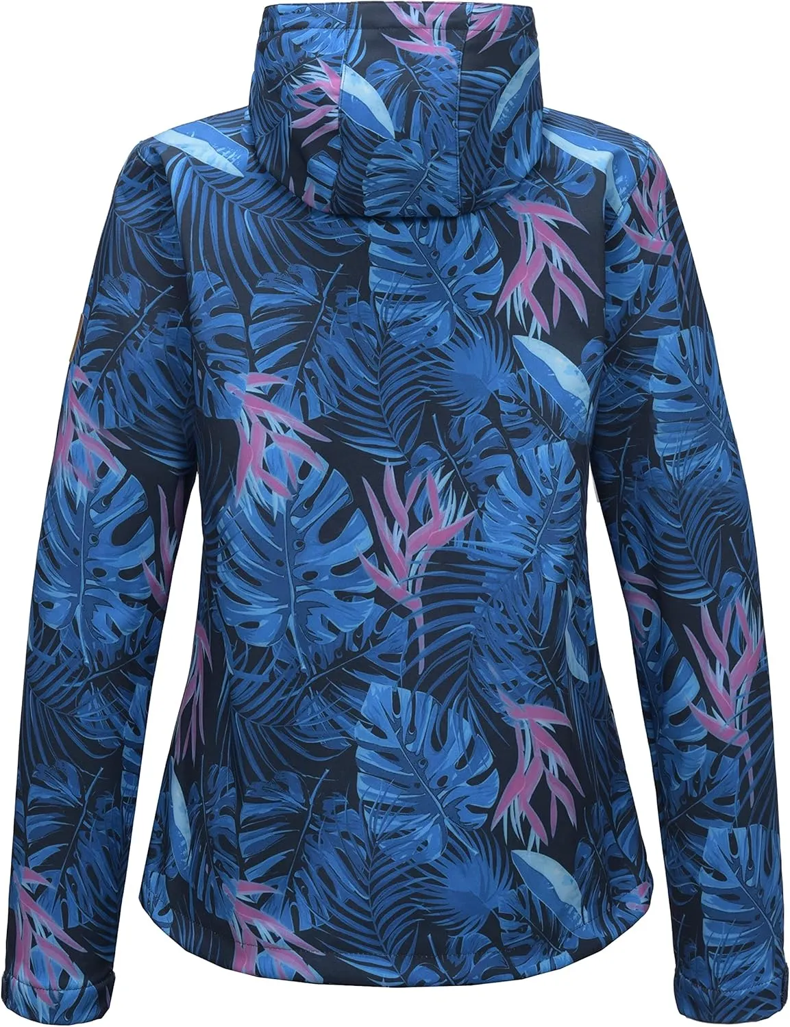 Little Donkey Andy Women's Softshell Jacket Hooded Windproof Fleece Lined Jackets, Lightweight