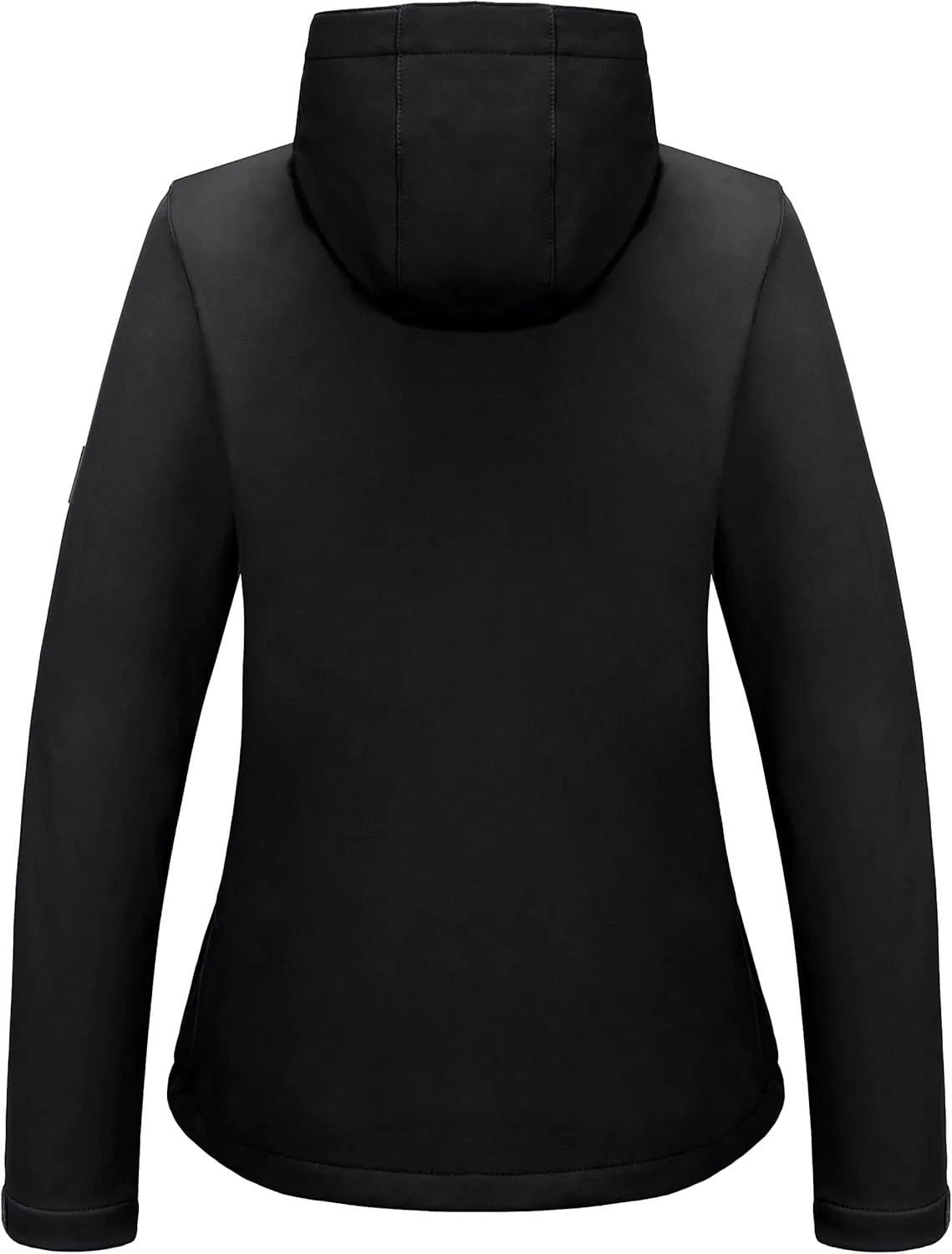 Little Donkey Andy Women's Softshell Jacket Hooded Windproof Fleece Lined Jackets, Lightweight