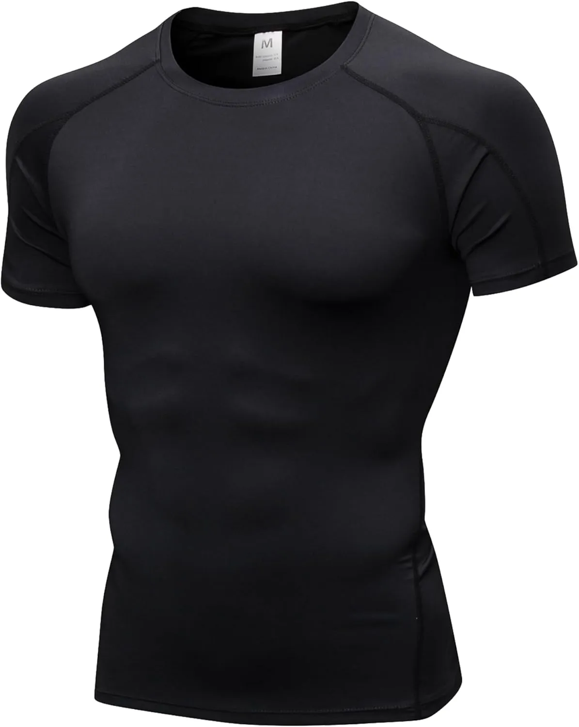 Men's Compression Shirts Short Sleeve Breathable Sports Athletic Quick Dry Tops Workout Base Layer Cycling T-Shirts