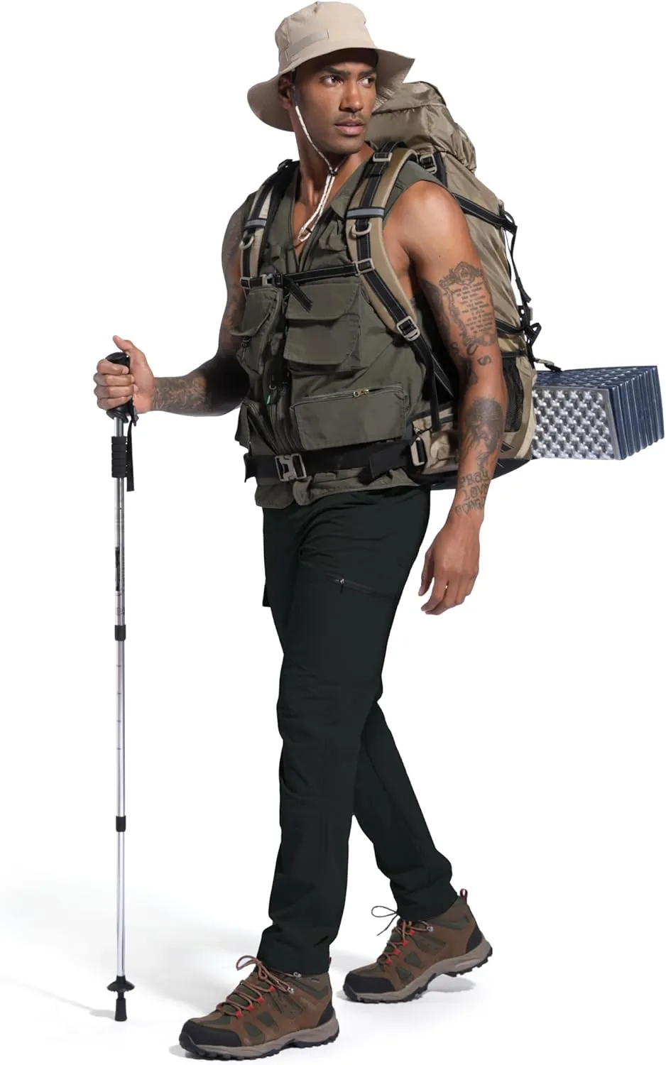Men's Lightweight Hiking Cargo Work Pants Quick Dry Water Resistant Fishing Travel Climbing Outdoor Stretch Pants