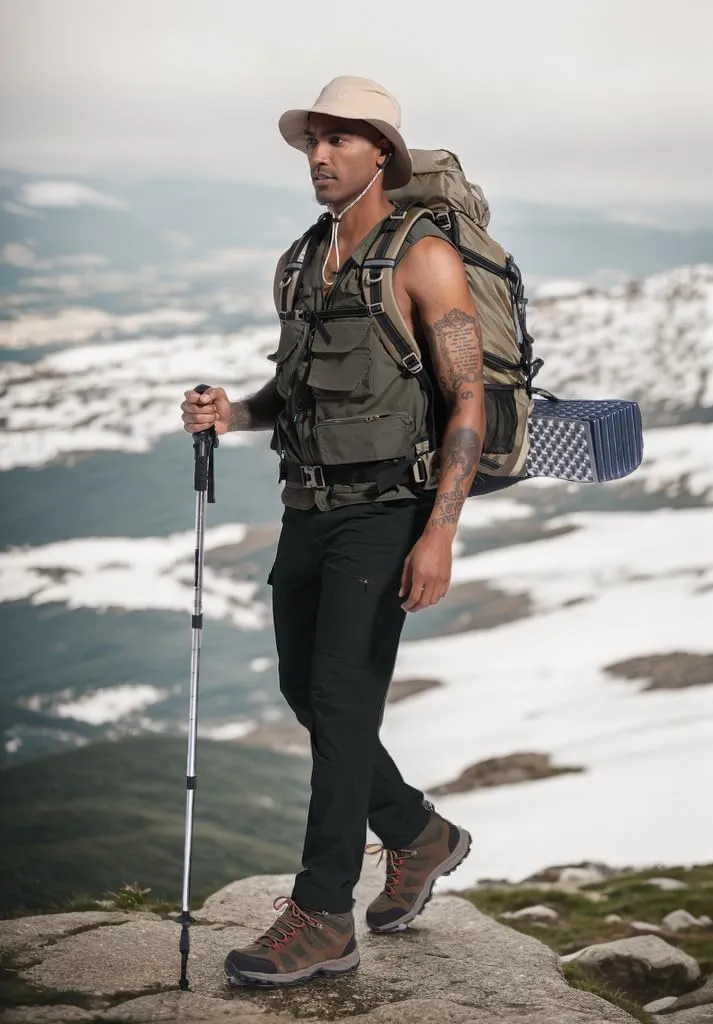 Men's Lightweight Hiking Cargo Work Pants Quick Dry Water Resistant Fishing Travel Climbing Outdoor Stretch Pants
