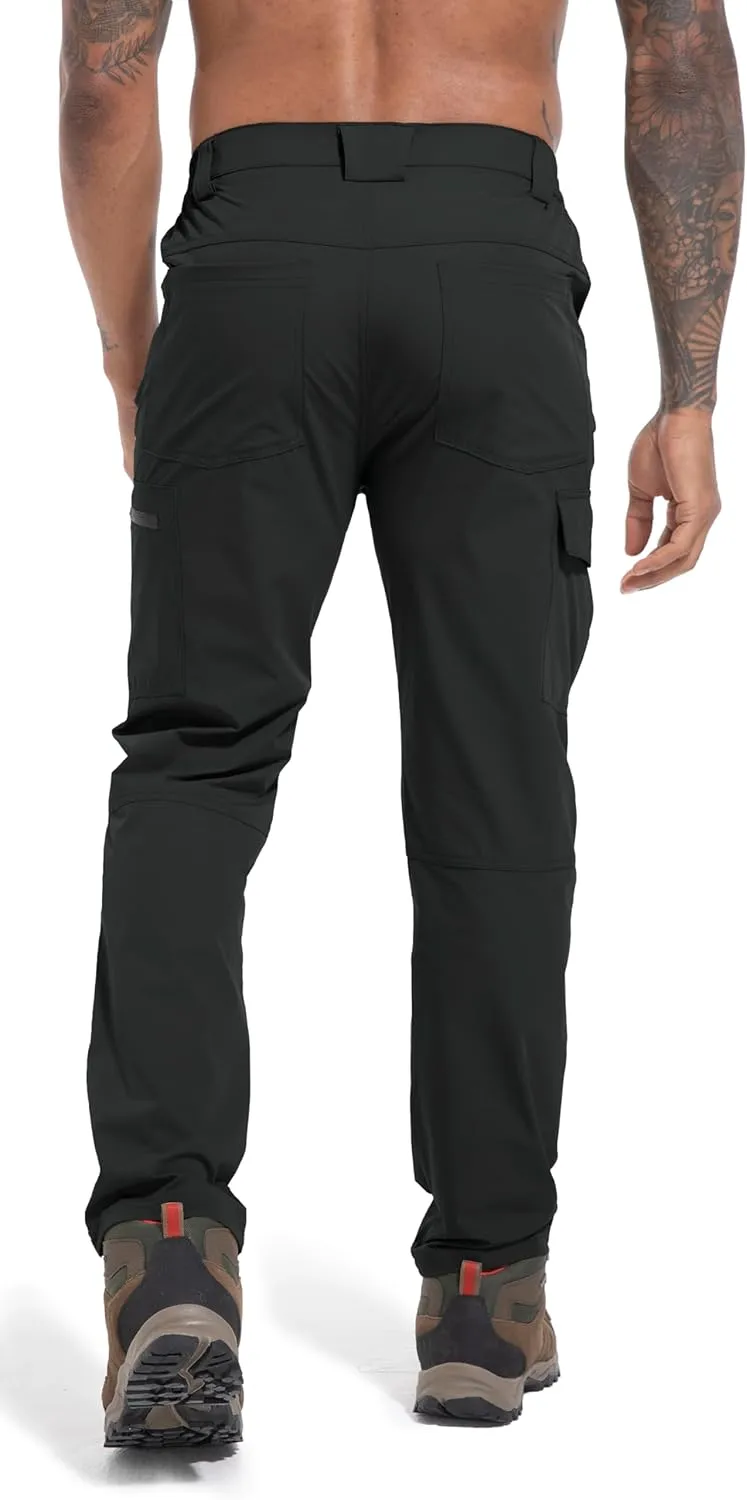 Men's Lightweight Hiking Cargo Work Pants Quick Dry Water Resistant Fishing Travel Climbing Outdoor Stretch Pants