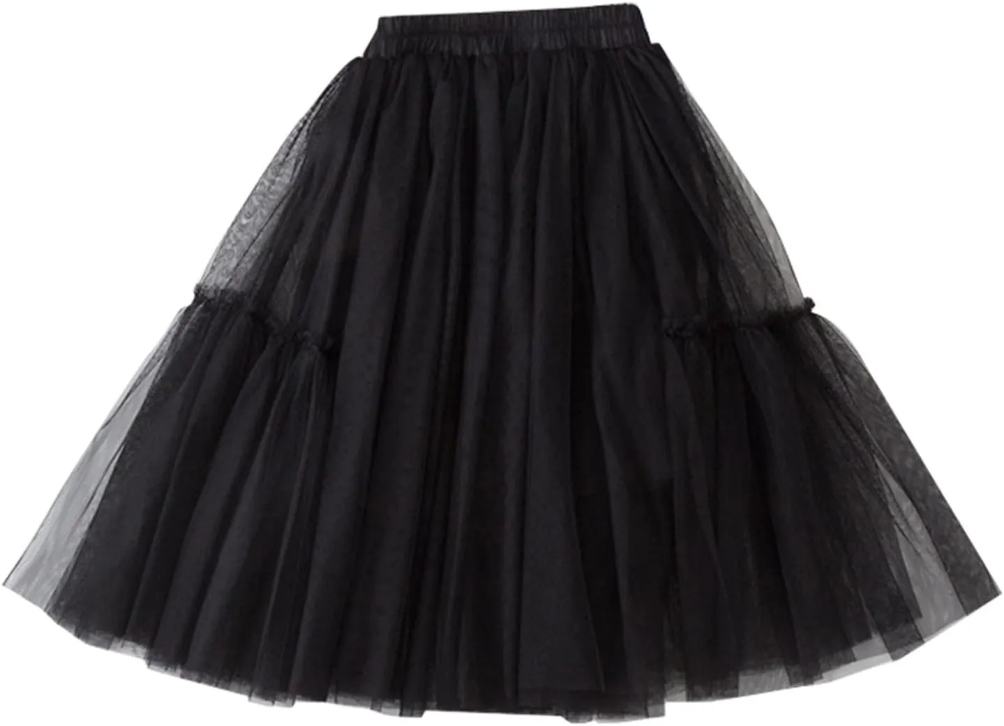Moonker Little Child Girls Long Skirt Girls Tiered Ruffle Maxi Skirts Girls Soft Skirt Party Girl Skirt Easter