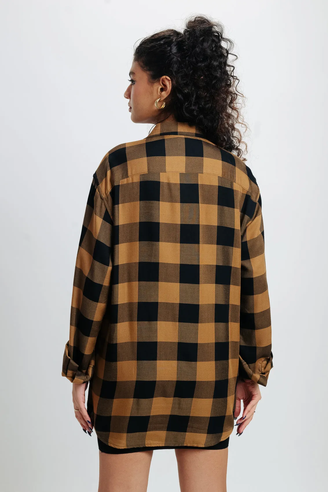 Orange Checkered Shirt