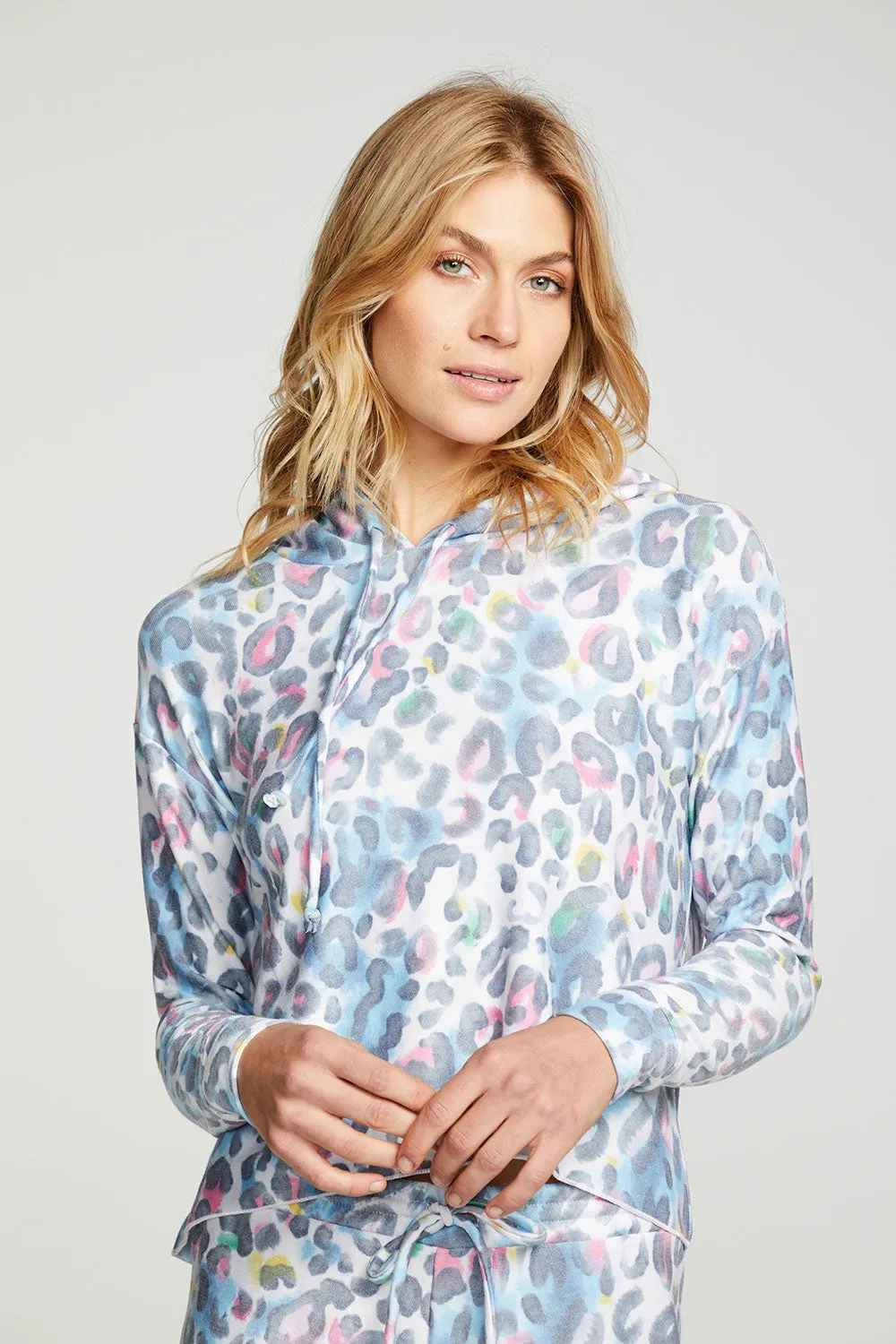 Painterly Leopard Hoodie
