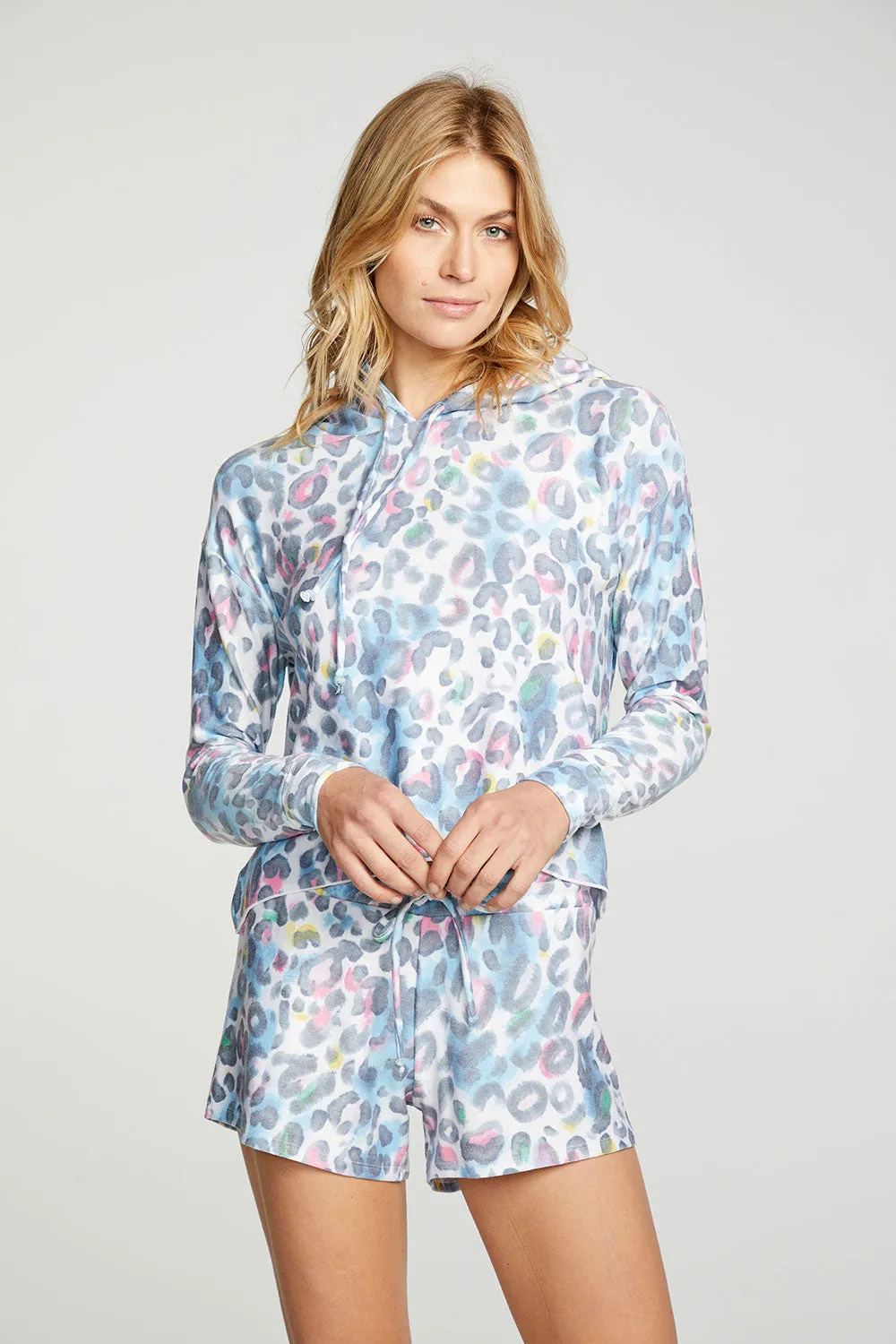 Painterly Leopard Hoodie