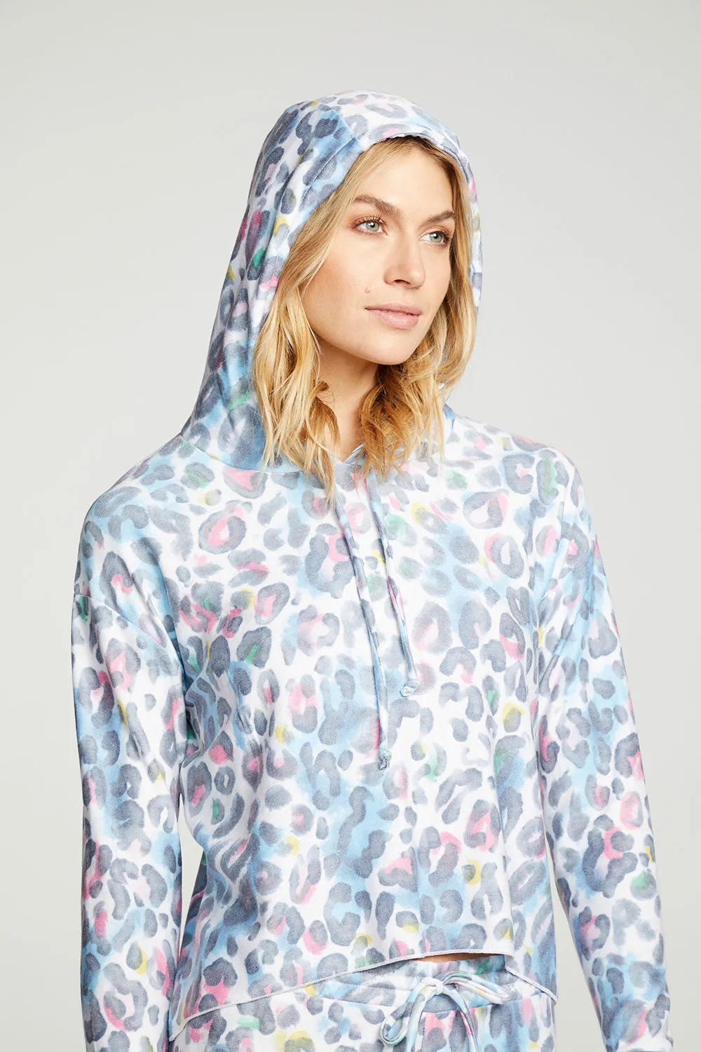 Painterly Leopard Hoodie