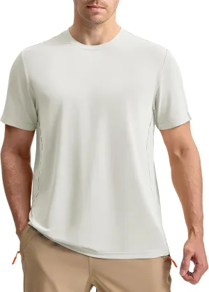 Rdruko Mens Athletic Shirts Dry Fit Short Sleeve Moisture Wicking Workout Shirts Breathable Cool Running Gym T-Shirt