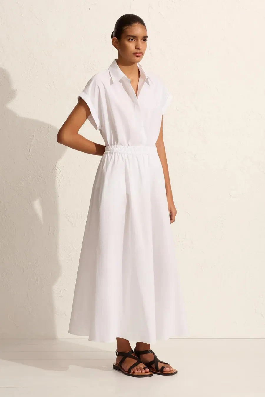 Relaxed Everyday Skirt White