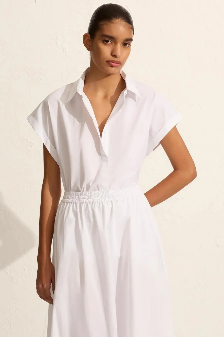 Relaxed Everyday Skirt White
