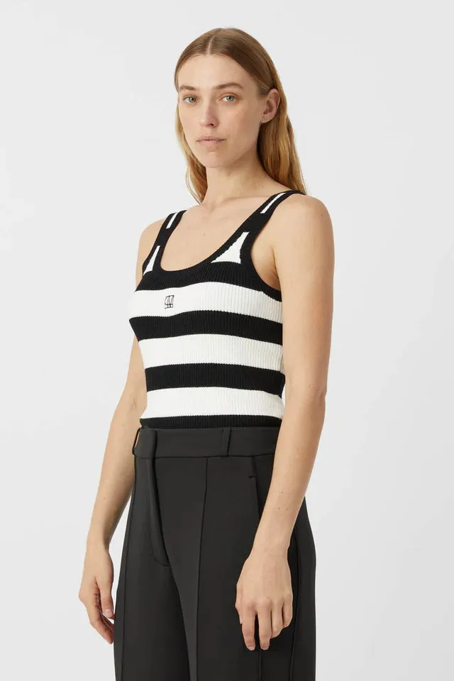 Umi Knit Tank Black/ White