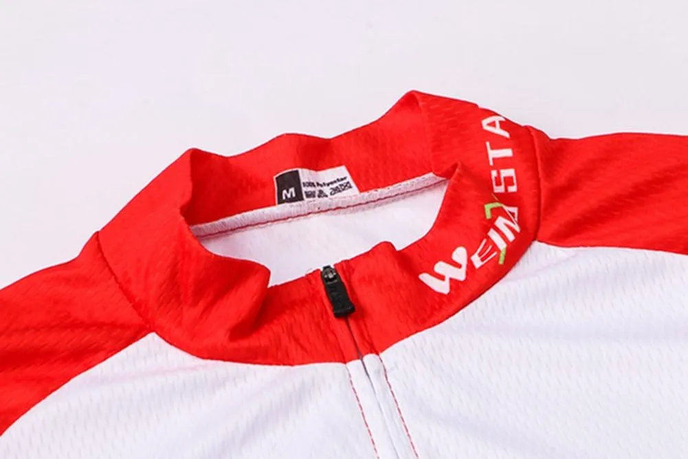 Weimostar Men's USA Cycling Jersey Short Sleeve Biking Shirts Breathable with Pockets