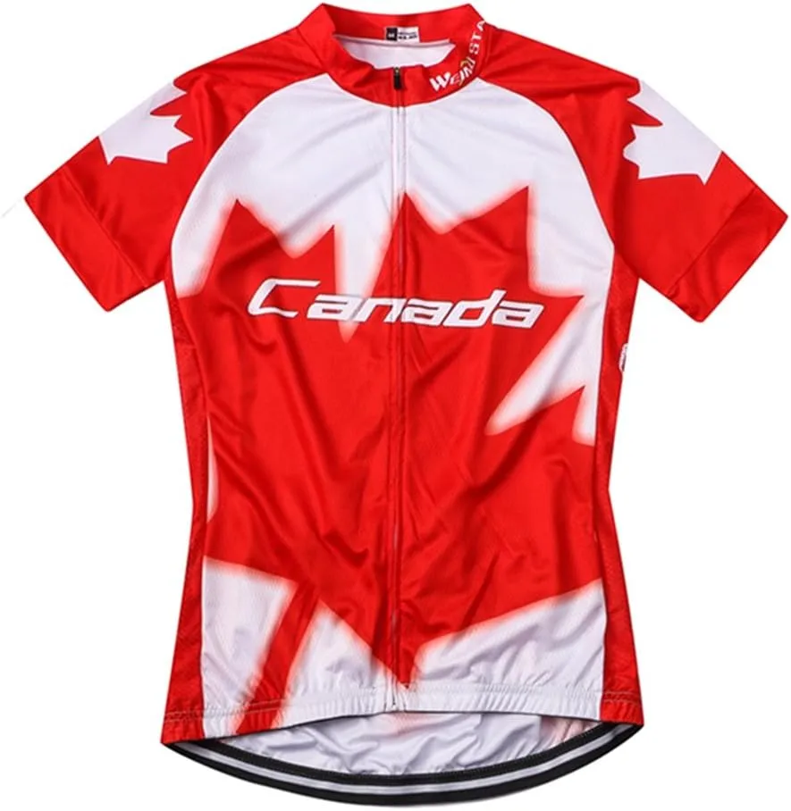 Weimostar Men's USA Cycling Jersey Short Sleeve Biking Shirts Breathable with Pockets