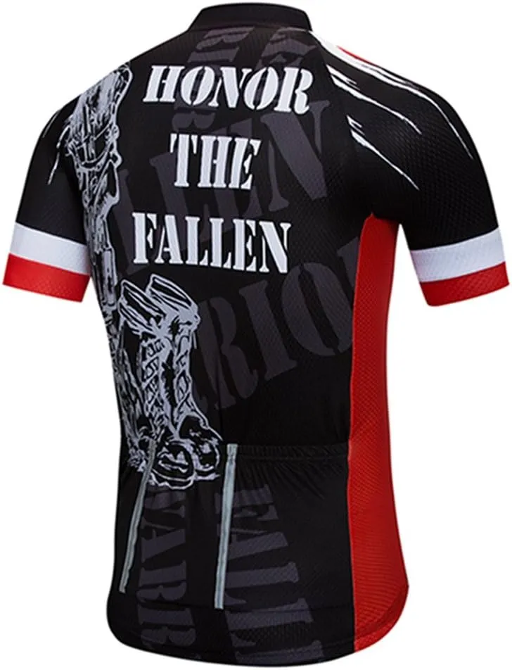 Weimostar Men's USA Cycling Jersey Short Sleeve Biking Shirts Breathable with Pockets