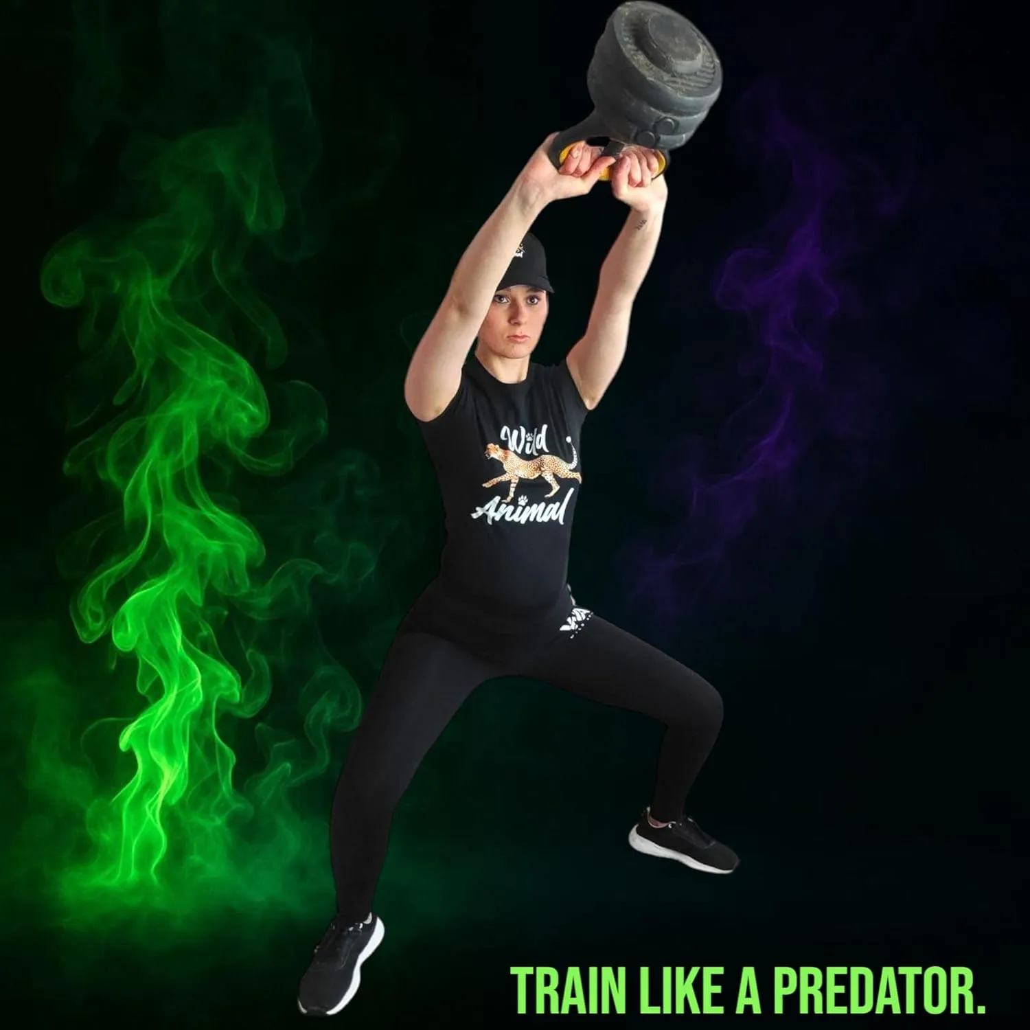 Wild Animal Women's Workout Shirts - Quick Dry, Breathable Gym Tops, Short Sleeve Athletic T-Shirts for Yoga & Fitness
