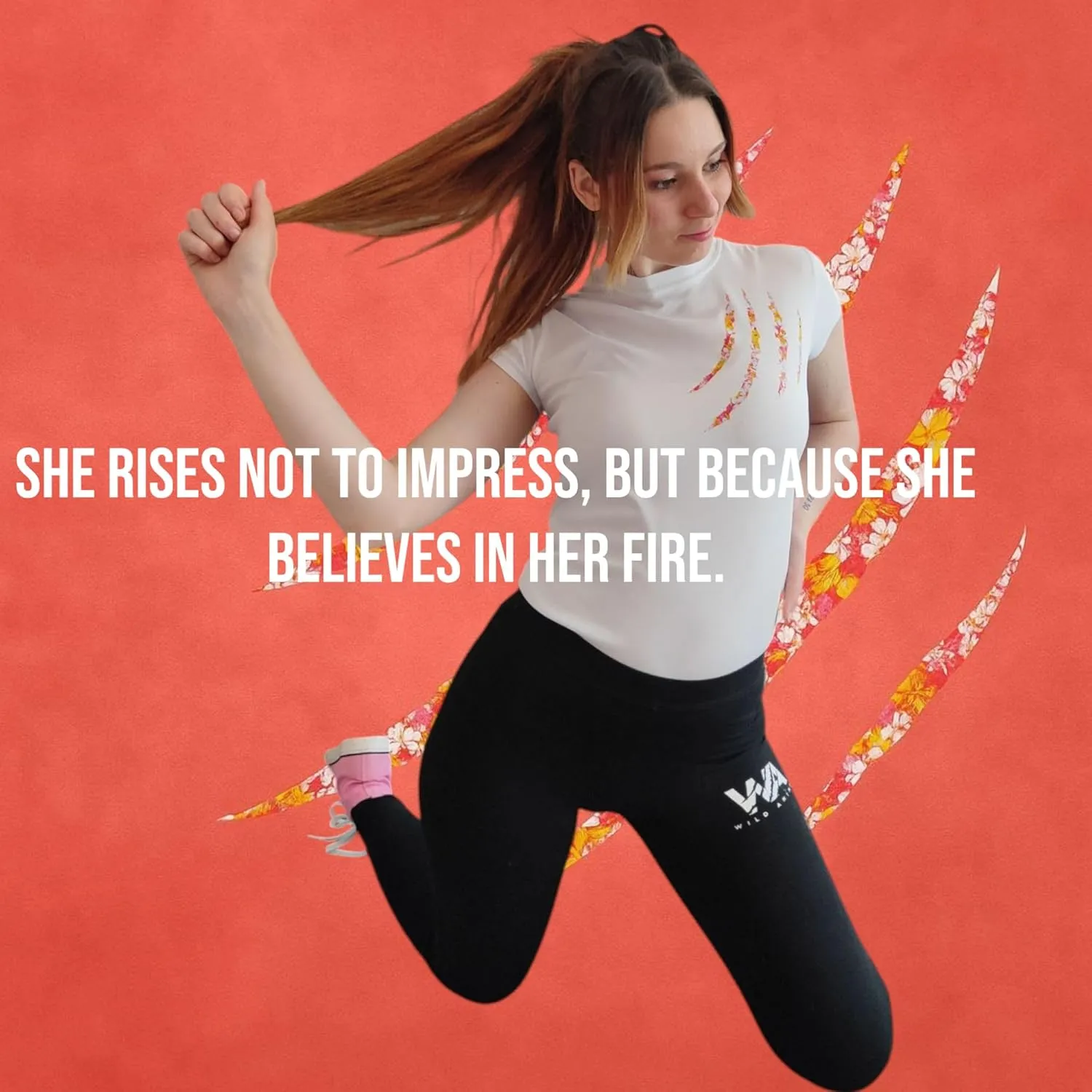 Wild Animal Women's Workout Shirts - Quick Dry, Breathable Gym Tops, Short Sleeve Athletic T-Shirts for Yoga & Fitness