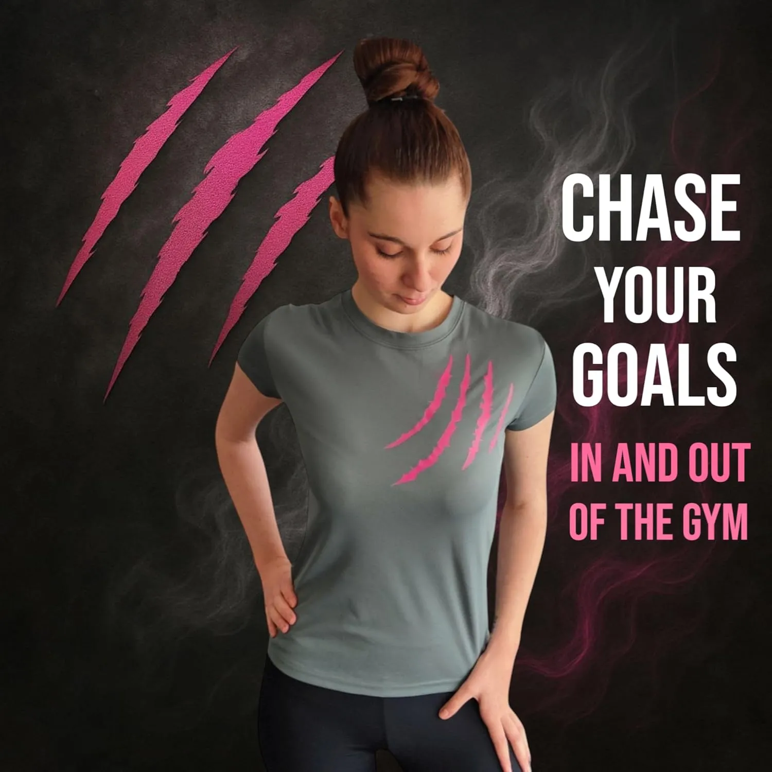 Wild Animal Women's Workout Shirts - Quick Dry, Breathable Gym Tops, Short Sleeve Athletic T-Shirts for Yoga & Fitness