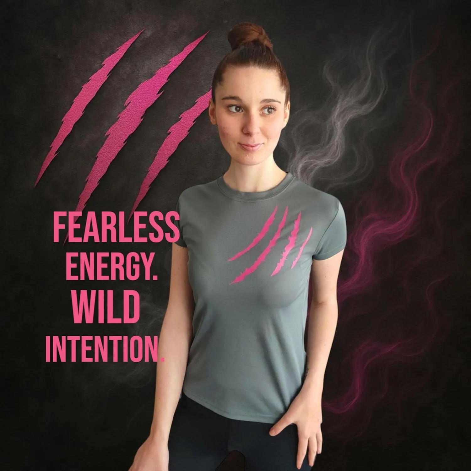 Wild Animal Women's Workout Shirts - Quick Dry, Breathable Gym Tops, Short Sleeve Athletic T-Shirts for Yoga & Fitness