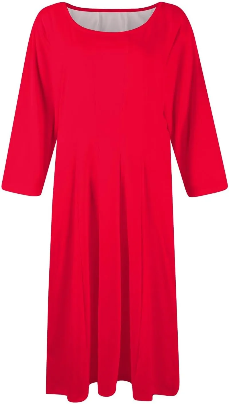 Women's A-Line Soft Dresses Midi Lightweight Breathable Sleevelesss Style Vacation Pockets Party Weddings Dress