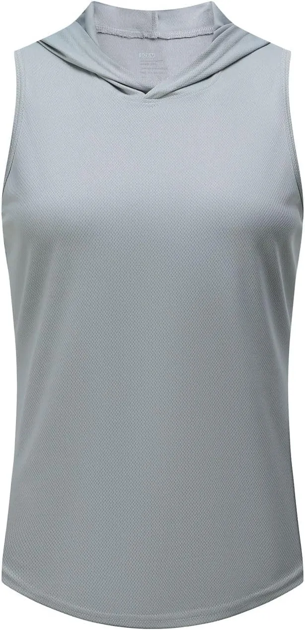 Women's Activewear Tank Tops Workout Sleeveless Hooded Tanks Camis Quickly Dry Gym Running Yoga Active Shirts Tees