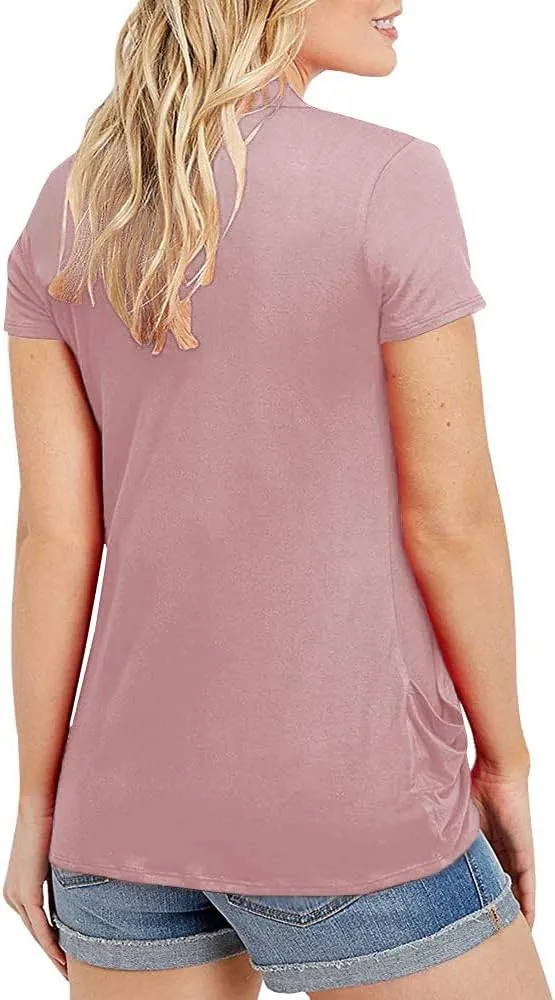 Women's Cardigans Short Sleeve Summer Lightweight Sheer Open Front Drape Casual Blouses Tops